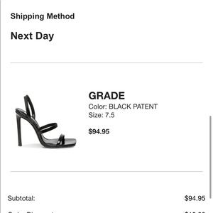 NWT Steve Madden Grade Black Patent Heels